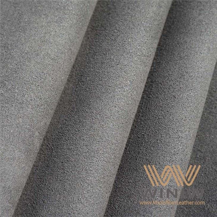 Grey Microfiber Suede Leather For Automotive