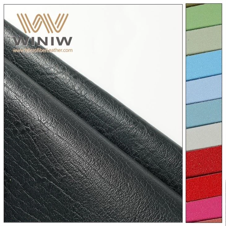 0. 4mm Ġilda kompost tal-microfiber multi-kuluri għall-borża tal-kartolerija
